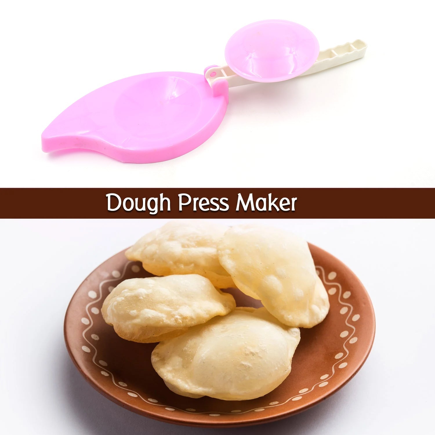 5763 Plastic Puri Maker Press Machine With Handle Manual Thepla, Paratha, Chapati, khakhra, Momos, Nan, Roti Maker, Unbreakable Puri Press Machine, Chapati Maker Dough Press With Brown Box (1 Pc ) 5763 Plastic Puri Maker Press Machine With Handle Manual Thepla, Paratha, Chapati, khakhra, Momos, Nan, Roti Maker, Unbreakable Puri Press Machine, Chapati Maker Dough Press With Brown Box (1 Pc )